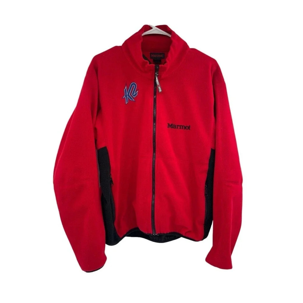 Vintage Marmot Windstopper K2 Jacket Men Size M Fleece Full Zip Water Resistant